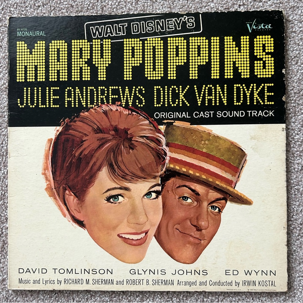 Disney vintage Mary Poppins Record